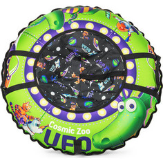 Cosmic Zoo Надувные санки-ватрушка UFO Зеленый (динозаврик) (472063/цв 472064)