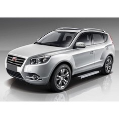 Пороги Silver new Rival для Geely Emgrand X7 (2013-2016 / 2016-н.в.), 173 см, алюминий, F173AL.1902.2