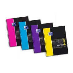 Тетрадь Oxford SOS Notes NOMADBOOK A4+ PP 80л линейка папка с 3 клапанами спираль двойная