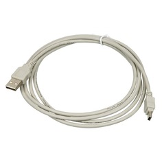 Кабель USB2.0 USB A(m) - mini USB B (m), 1.8м, серый Noname