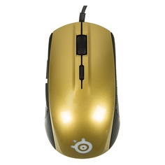 Мышь STEELSERIES Rival 100 Alchemy оптическая проводная USB, золотистый и черный [62336]