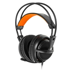 Наушники с микрофоном STEELSERIES Siberia 200, мониторы, черный [51133]