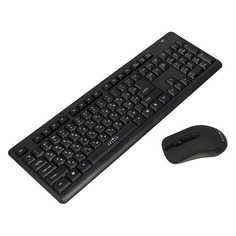 Комплект (клавиатура+мышь) OKLICK 270M, USB, беспроводной, черный [mk-5306]