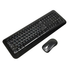 Комплект (клавиатура+мышь) MICROSOFT 850, USB, беспроводной, черный [py9-00012]