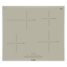 Варочная панель BOSCH PIF673FB1E, индукционная, независимая, бежевый