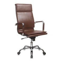 Кресло руководителя БЮРОКРАТ Ch-993, на колесиках, искусственная кожа, коричневый [ch-993/brown]