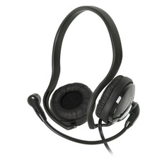 Наушники с микрофоном PLANTRONICS A345, 37855-02, накладные, черный