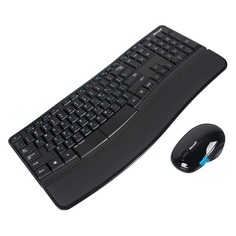 Комплект (клавиатура+мышь) MICROSOFT Sculpt Comfort Desktop, USB, беспроводной, черный [l3v-00017]