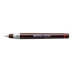 Изограф Rotring 1903398 0.25мм корпус бордовый пластик съемный пишущий узел/заправка тушь