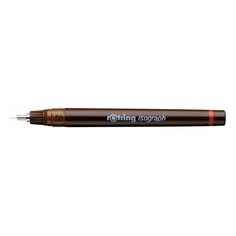 Изограф Rotring 1903492 0.5мм корпус бордовый пластик съемный пишущий узел/заправка тушь