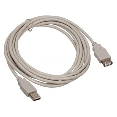 Кабель-удлинитель USB2.0 BURO USB A(m) - USB A(f), 3м [usb2.0-am/af-3]