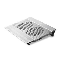 Подставка для ноутбука Deepcool N8 17&quot;380x278x55мм 25дБ 4xUSB 2x 140ммFAN 1245г алюминий серебристый