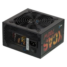 Блок питания AEROCOOL KCAS-700W, 700Вт, 120мм, черный, retail