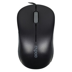 Мышь RAPOO N1130 оптическая проводная USB, черный [13742]