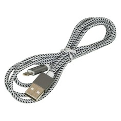 Кабель BURO USB A(m) - Lightning (m), 1м, белый [bhp lght+mcr]