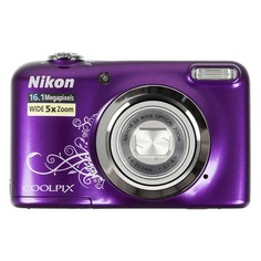 Цифровой фотоаппарат NIKON CoolPix A10, фиолетовый/ рисунок