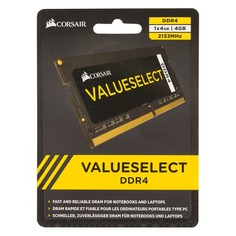 Модуль памяти CORSAIR CMSO4GX4M1A2133C15 DDR4 - 4Гб 2133, SO-DIMM, Ret