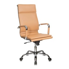 Кресло руководителя БЮРОКРАТ Ch-993, на колесиках, искусственная кожа, светло-коричневый [ch-993/camel]