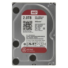 Жесткий диск WD Red WD20EFRX, 2Тб, HDD, SATA III, 3.5&quot;