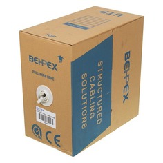 Кабель сетевой HQ UTP, cat.5E, 305м, 4 пары, 26AWG, медь, одножильный (solid), 1 шт, серый Noname