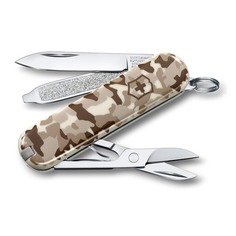 Складной нож VICTORINOX Classic, 7 функций, 58мм, камуфляж пустыни [0.6223.941]