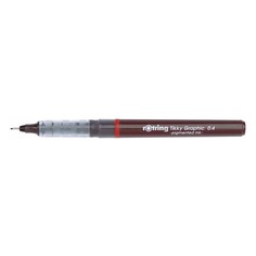 Ручка капиллярная Rotring Tikky Graphic (1904754) 0.4мм черные чернила