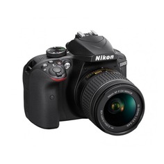 Зеркальный фотоаппарат NIKON D3400 kit ( 18-55mm non VR AF-P), черный