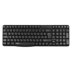 Клавиатура RAPOO E1050, USB, Радиоканал, черный [11514]