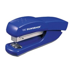Степлер Silwerhof 401066-02 DEBUT 24/6 26/6 (20листов) синий 100скоб пластик