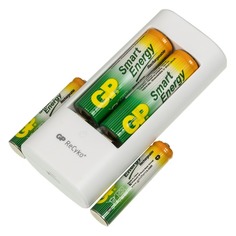 AA/AAA Аккумулятор + зарядное устройство GP Smart Energy U211100/40SEFR, 4 шт.