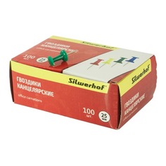 Гвоздики Silwerhof 502018 металл ассорти (упак.:100шт) картонная коробка