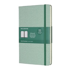 Блокнот Moleskine Limited Edition BLEND Large 130х210мм обложка текстиль 240стр. линейка зеленый