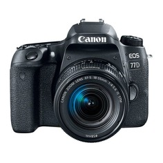 Зеркальный фотоаппарат CANON EOS 77D kit ( EF-S 18-55mm f/4-5.6 IS STM), черный