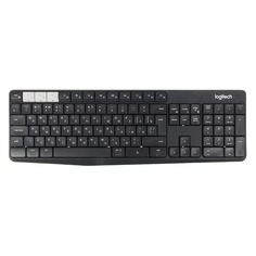 Клавиатура LOGITECH Multi-Device Stand Combo K375s, bluetooth, беспроводная, темно-серый [920-008184]
