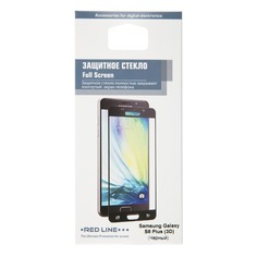 Защитное стекло для экрана REDLINE для Samsung Galaxy S8 plus, 3D, 1 шт, черный [ут000010821]