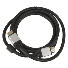 Кабель аудио-видео HAMA H-53760, HDMI (m) - HDMI (m) , ver 2.0, 1.8м, GOLD ф/фильтр, черный [00053760]