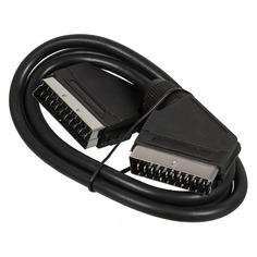 Кабель аудио-видео NINGBO SCART (m) (Г-образный) - SCART (m) (Г-образный), 1м, черный