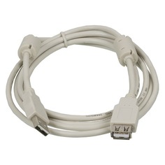 Кабель-удлинитель USB2.0 NINGBO USB A(m) - USB A(f), ферритовый фильтр , 1.8м [usb2.0-am/af-1.8m-mg]