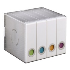Коробка HAMA H-96104, 4шт., белый+прозрачный, для 96 дисков [00096104]