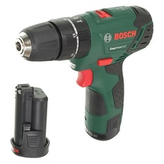 Дрель-шуруповерт BOSCH EasyImpact 12, с двумя аккумуляторами [060398390e]