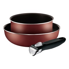 Набор посуды TEFAL Ingenio Red 04162820, 3 предмета