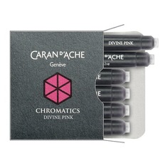 Картридж Carandache Chromatics (8021.080) Divine pink чернила для ручек перьевых (6шт)