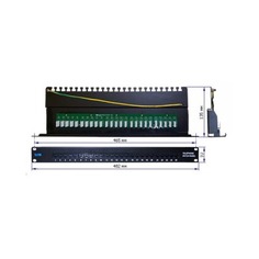 Патч-панель Lanmaster (TWT-PP25TEL45) 19&quot; 1U 25xRJ-12 UTP