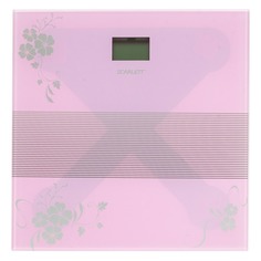 Напольные весы SCARLETT SC-BS33E060, до 150кг, цвет: фиолетовый/рисунок [sc - bs33e060]