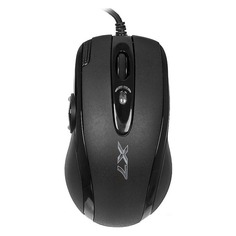 Мышь A4 XL-755BK лазерная проводная USB, черный