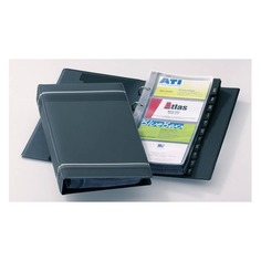 Визитница DURABLE Visifix 2385-58 переносная, для 200 визиток, темно-серый