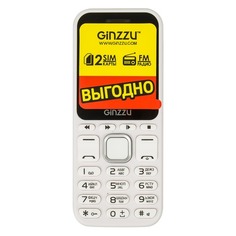 Мобильный телефон GINZZU M102D mini, белый