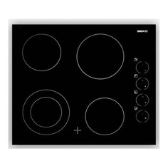 Варочная панель BEKO HIC 64101 X, Hi-Light, независимая, черный