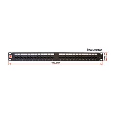 Патч-панель Lanmaster (TWT-PP24UTP/6) 19&quot; 1U 24xRJ45 кат.6 UTP