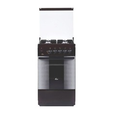 Газовая плита FLAMA FG 2411 B, газовая духовка, коричневый